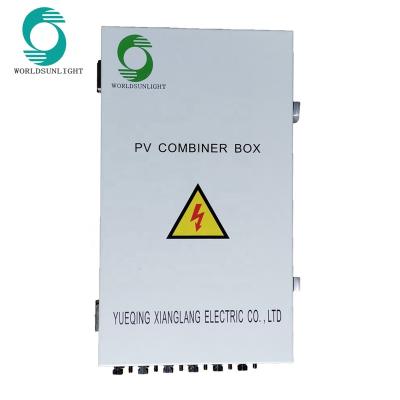 China IRON 4 In 4 1000V Solar DC 25A PV Junction Box , IP65 Waterproof Solar DC Combiner Box for sale