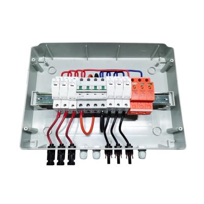 China 15A WSDB-PV3/1 IP65 3 IN 1 OUT 3 Ways 15A 1000V Strings DC Solar PV Array Power Combiner Box For Solar Panel for sale