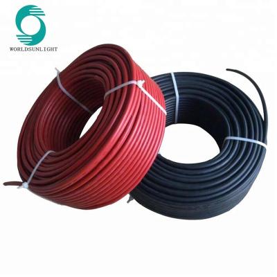 China Solar Powered System CE TUV Approved 2PfG 1169 A.W.G. DC Solar Cable PV Wire Single Twin Core 2.5mm2 4mm2 6mm2 10mm2 10AWG 12 14AWG XLPE PV1-F for sale