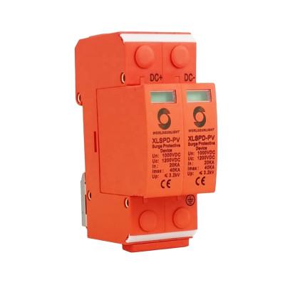 China CE TUV PV 20KA-40ka 2Pole 2P XLSPD-PV DC 1000V DPS Surge Protector Arrester Surge Arrester Sunscreen SPD XLSPD-PV for sale