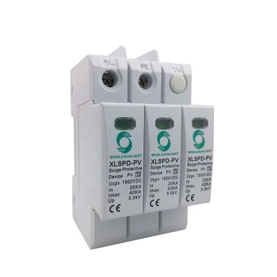 China Worldsunlight SPD-PV DC 1500V Surge Arrester DPS Protector Surge Protector SPD XLSPD-PV Sunscreen SPD XLSPD-PV for sale