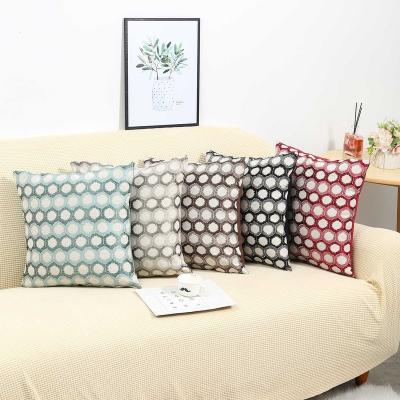 China Home Decorative Quilted Throw Pillow Soft Striped Cushion Cover Cross Check Tile Cover For Sofa Bed Car for sale