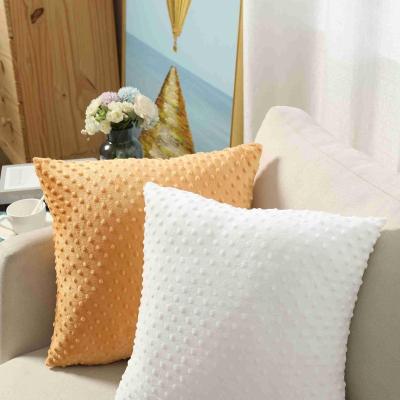 China Sustainable High Quality Square Solid Color Decorative Pillow Shapes Pillow Case 18x18 Inch for sale