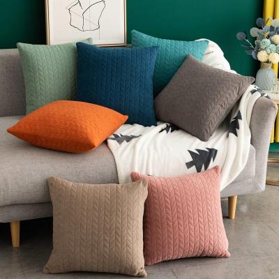 China Sustainable Custom Cotton Cushion Cover Double Sided Velvet Lightweight Luxury Cushion Covers Pillow Covers 18 x 18 for sale