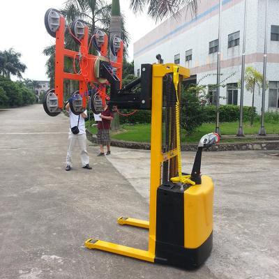 China Building Material Shops Safe And Reliable Stained Glass Handling Suction Glass Lifter With Forklift for sale