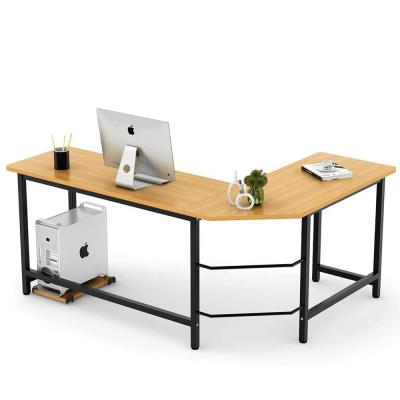 China Eco-friendly Modern Executive L Shaped Office Corner Computer Desk PC Laptop Study Table for sale