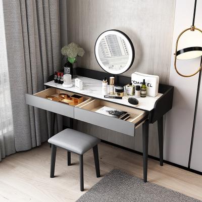 China Common Optional Color Eco-friendly Modern Even Dressers Luxury Vanity Girl's Makeup Table Set With Stool Comoda Cabinet for sale