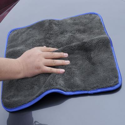 China 1200gsm Car Microfiber Towel 80% Polyester 20% Polyamide Fleece Car Care Polishing Coral QUICK DRY Polishing Detailing for sale