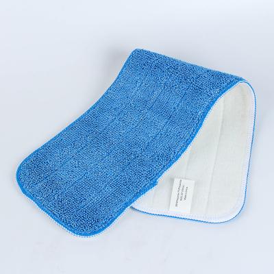 China Sustainable Microfiber Dry / Wet Mop Pads Washable Mop Heads Spray Mop Refill for sale