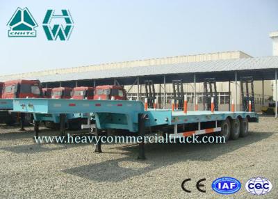 China 8000mm Hydraulic Low Loader Trailer Steel Coil With Mechanical Suspension with manual ladder for sale