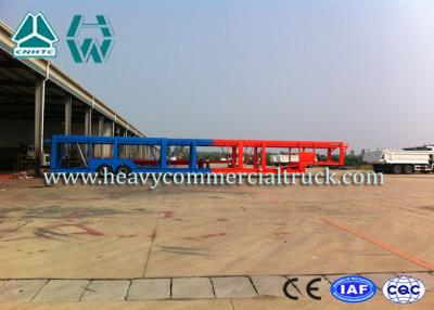 China Two Axles 9 Or 10 Car Carrier Semi Trailer Toyota 11R22.5 Tyre Skeletal Type for sale