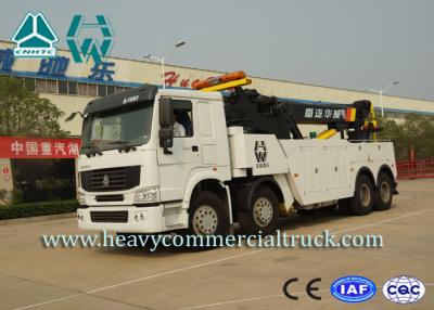 China White 8X4 Heavy Duty Rotator Wrecker Tow Truck With Boom Rotation 360° for sale