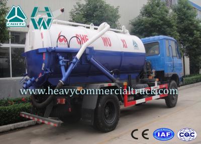 China Electric Control Carbon Steel Vacuum Sewage Suction Trucks With ISO Approved for sale