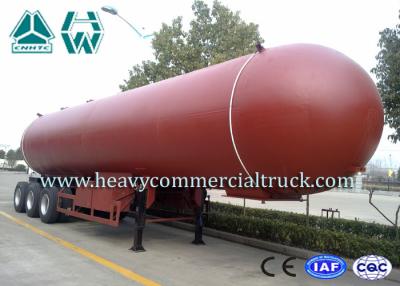 China Manual Tri Axle 56CBM Aluminium Alloy LPG Tank Trailer Big Capacity for sale