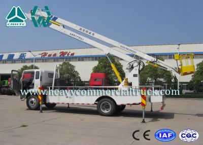 China Drive System Curved Arm Hydraulic Platform Truck 190HP SINOTRUK for sale