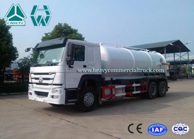 China 12 Cbm 6X4 Manual Diesel Sewage Pump Truck , Sewage Vacuum Truck for sale