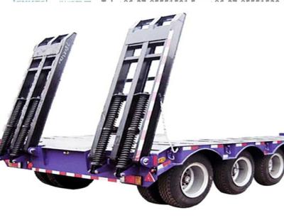 China Cancave Platform Low Bed Semi Trailer Mechanical Suspension 16000*1664*3200 Mm for sale