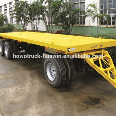 China Customized Size Lowboy Semi Trailer , Larger Capacity Low Bed Truck for sale