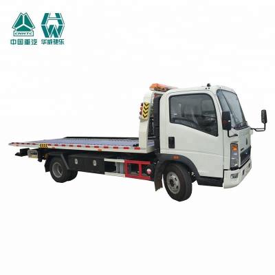 China LHD Flat Bed Wrecker Tow Truck For Moving Indisposed Motor Vehicles 7600X2500X2650mm for sale