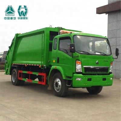 China Groene van de Persvuilnisauto/Diesel Garbagecollectionvrachtwagens Te koop