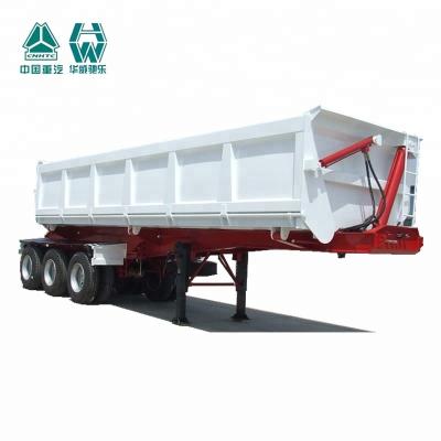 China Mining Side Tipper Trailer , High Strength Tri Axle Tipping Trailer for sale