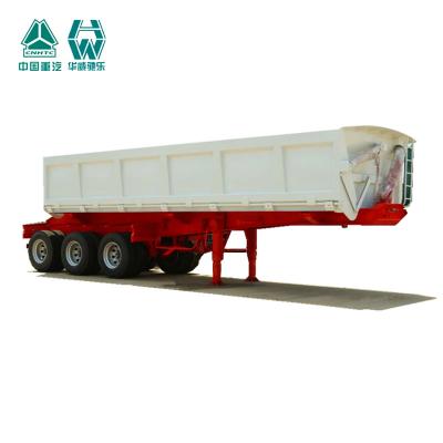 China Heavy Duty Construction Tipper Semi Trailer For Carring Mining Products for sale