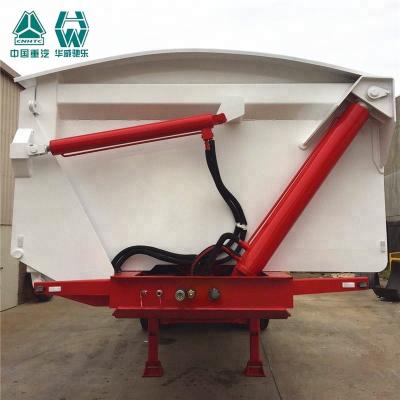 China Electronic Control Tri Axle Tipper , Steel Frame Tipping Car Trailer for sale