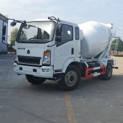 China Euro 3 Mobile Concrete Truck , Cement Mixer Vehicle 130hp Italian Bonfiglioli for sale