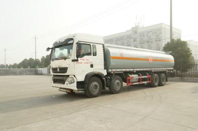 China Left Driving 8X4 Diesel Fuel Tank Trailer / Heavy Duty Truck Fuel Tanks for sale