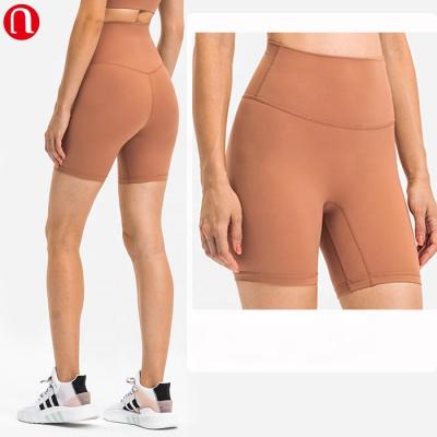 China Breathable Women Workout Shorts Gym Sportswear Clothing Luluyun Cycling Shorts for sale