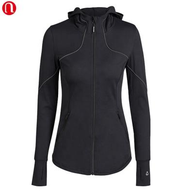 China Luluyun China Gym Clothing Antibacterial Wear Women Running Fitness Spandex Yoga Jackets for sale