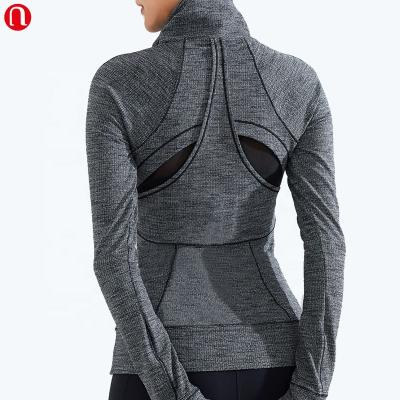 China New Design Women Fitness Clothing Gym Sportswear Luluyun Women Yoga Fitness Workout Workout Jackets Breathable Long Sleeve for sale