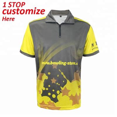 China Quick Dry Anti-Pilling Regular-Fit Men's Golf Sublimated Rolling Shirts for sale