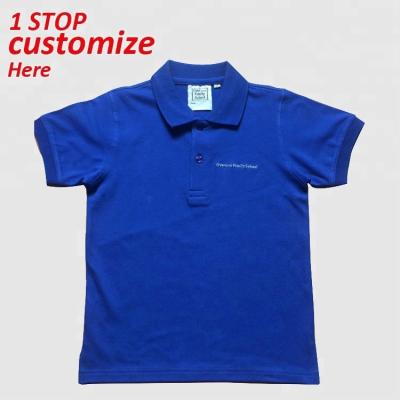 China Children School Kids Anti-Shrink Polo Shirt Uniforms for sale