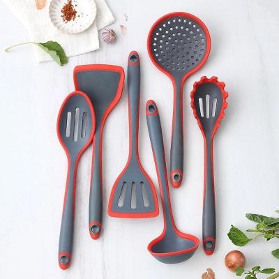 China Kitchen Viable Home Goods Best Selling Amazon Silicone Edge Kitchen Cookware Set Nylon Kitchen Accessories for sale