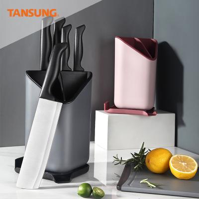 China Hot Stocked Factory Selling Multifunctional Tool Water Instrument Accessories Kitchen Collection Knives Knife Block Proof High Quality PP Plastic for sale