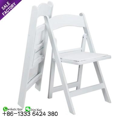 China UV-Resistant Resin Hotel Party Outdoor Weddings Event White Wimbledon Folding Garden Chairs For Sale for sale