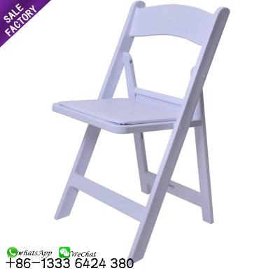 China UV-Resistant Garden Patio Party Wimbledon Event Chairs Resin White Plastic Foldable Folding Weddings Chairs Outdoor for sale