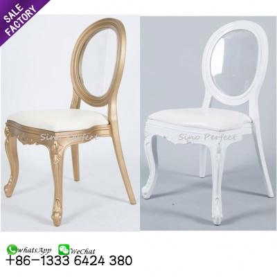 China Monoblock Stackable White Plastic Louis Event Stacking Wedding Dining Chairs For Sale for sale