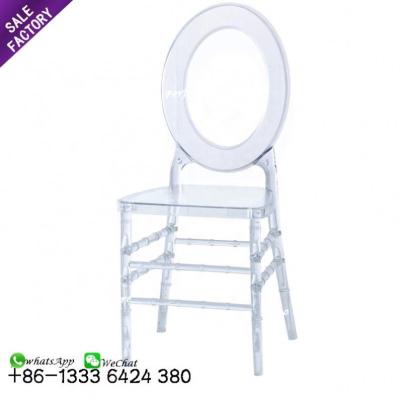 China 2020 modern hot sale modern beautiful resin tiffanychairs acrylic white wedding transparent chair for sale for sale