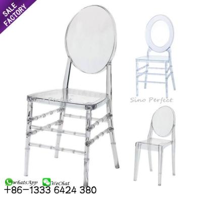 China Foshan modern factory cheap price banquet hall and party Napoleon chiavari furniture outdoor acrylic chairs for sale