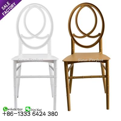 China Foshan Wholesale White Gold Party Event Banquet Resin Phoenix Chair Modern Cheap Furniture From Foshan For Wedding Reception for sale