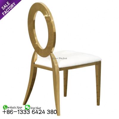 China Contemporary Cheap Modern Furniture Hotel Banquet Restaurant Stainless Steel Wedding Dining Chairs For Event for sale