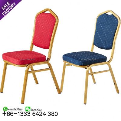 China Contemporary Wholesale Modern Furniture Metal Hotel Wedding Hall Stackable Banquet Chairs For Event for sale