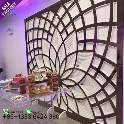 China Wedding event furniture wholesale stage furniture acrylic flower stand wedding backdrop decoration for rental for sale