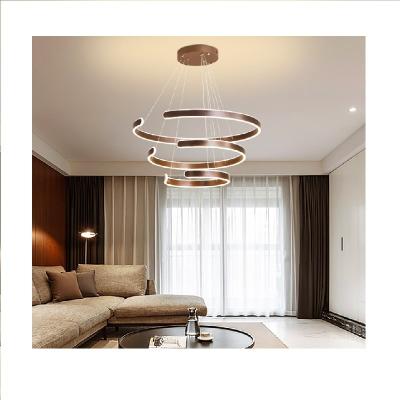 China Highlight 2021 High Quality Aluminum LED Customize ChandelierCustomization Modern Villa Stairwell Chandelier For Schools And Restaurants for sale