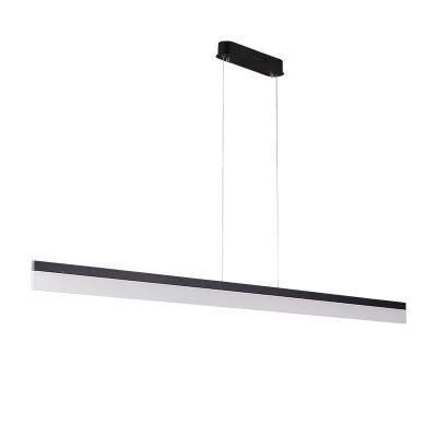 China Highlight Office Chandelier Led Strip Light Personality Modern Minimalist Internet Cafe Workplace Meeting Room Light for sale