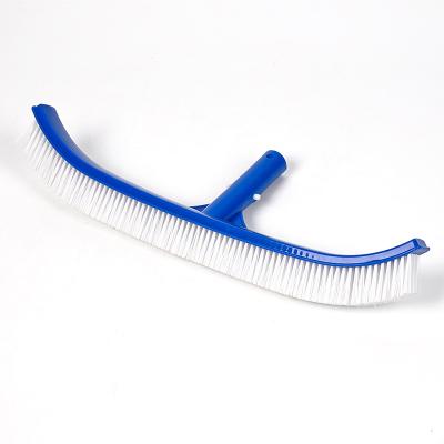 China Swimming Pool Accessories Heavy Duty Plastic Flexible Pool Wall Cleaning Brushes for sale