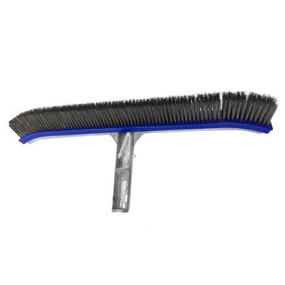 China China factory heavy duty stainless steel brush for swimming pool cleaning brush for sale