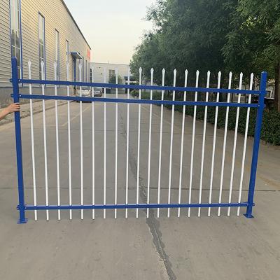 China Easily Assembled Hot sale customized powder coated garden zinc coated steel fence panels for sale